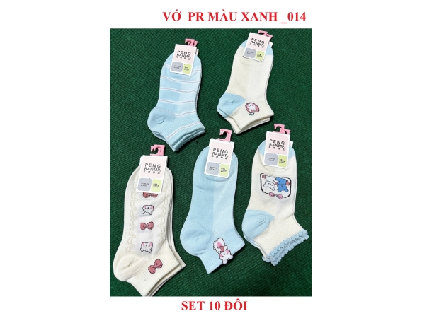 VỚ PR MÀU XANH  014 - LỐC 10 ĐÔI
